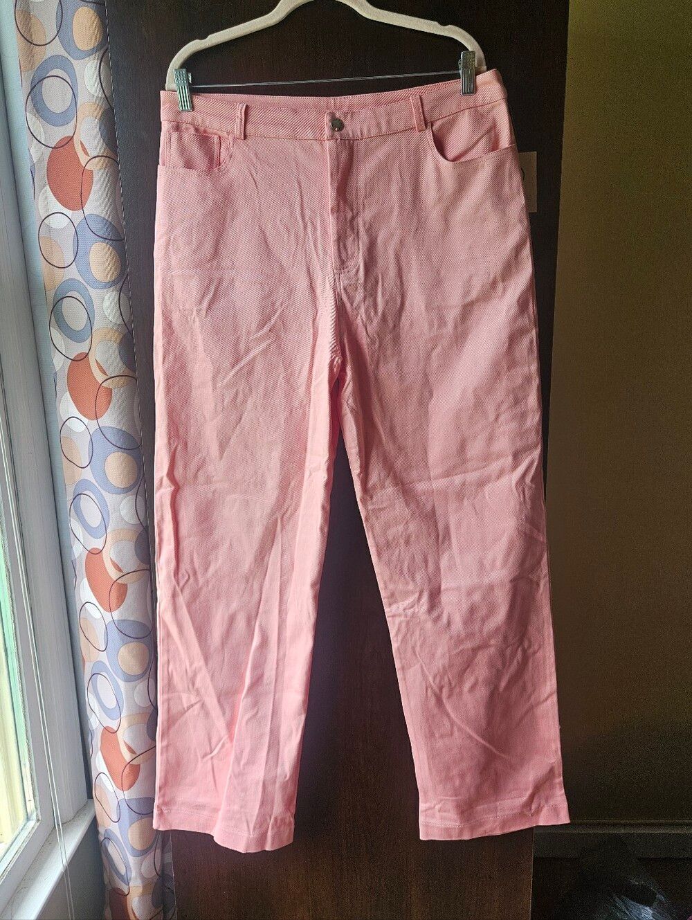 NWT For Days Light Pink Straight Leg Pants Size 30W